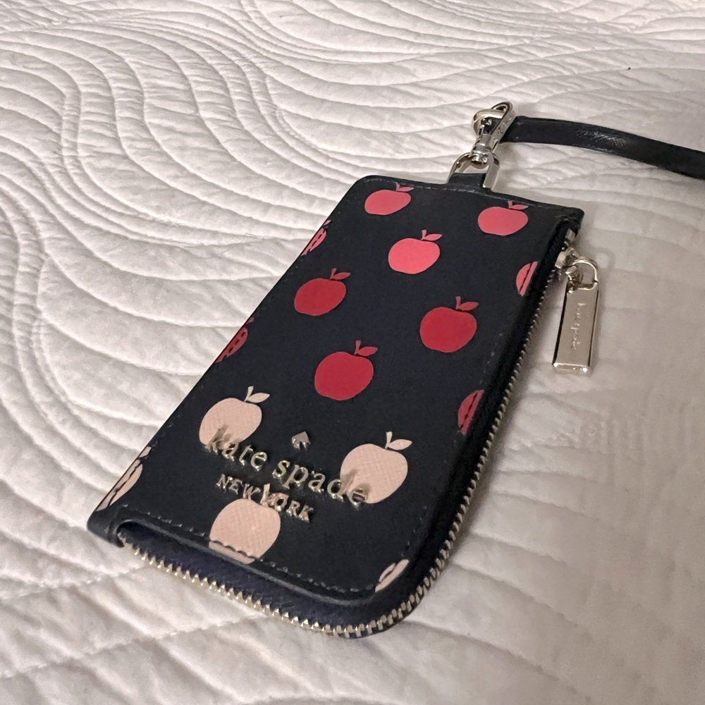 Kate Spade New York Leather Card Case w Lanyard